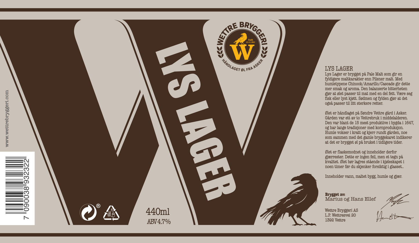 WETTRE LYS LAGER