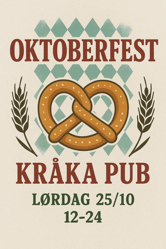 OKTOBERFEST 25/10 - BORDPLASS + VELKOMSTDRIKKE